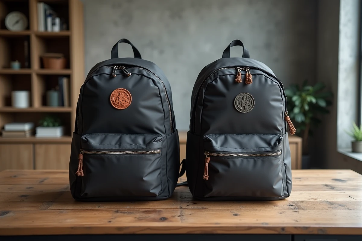Comparaison côte à côte d'un vrai sac Cabaia et d'un faux pour identifier les différences visuelles